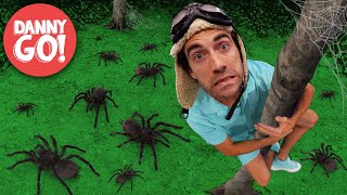 quotSpooky Spiders Everywherequot 🕷🎃 Halloween Adventure  Floor is Lava Game  Danny Go Songs for Kids [upl. by Ahsinut252]