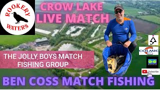 LIVE MATCH FISHINGRookery Waters on Crow Lake  JIGGA FISHING IN THE WIND [upl. by Glori]