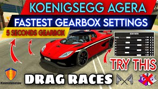 KOENIGSEGG AGERA 5 SECONDS GEARBOX Without GG In Car Parking Multiplayer [upl. by Balf]