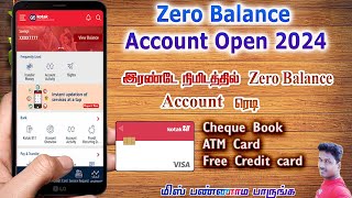 How to open Kotak bank Digital Zero Balance Account open Online in 2024 Tech and Technics [upl. by Eecrad929]