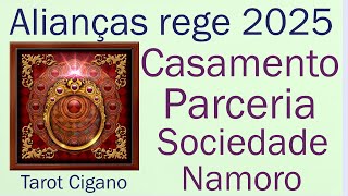 Previsão 2025 Característica carta do Anel que rege 2025 pela Tarot Alianças Parceria Casamento [upl. by Nerak]