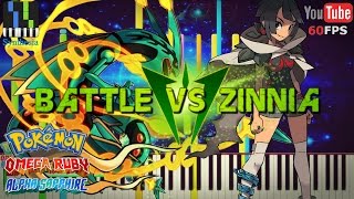 Synthesia Pokemon ORAS  Zinnia Battle Theme 1080p 60 FPS [upl. by Gaylord]