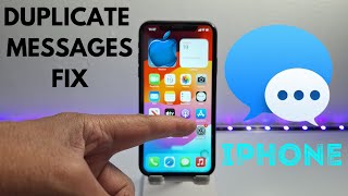 How To Fix The Problem of Duplicate Text Messages on iPhone [upl. by Siberson327]