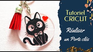 Tuto CRICUT débutant  Personnaliser un PORTE CLES facile [upl. by Oswin]