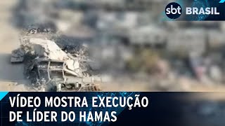 Israel divulga vídeo da execução de líder do Hamas que promete vingança  SBT Brasil 181024 [upl. by Iz]