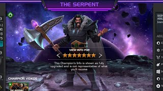 HOW TO EASILY KILL OR DEFEAT UNCOLLECTED THE SERPENT MCOC MARVEL CONTEST OF CHAMPIONS NALIN DEV [upl. by Jenine238]