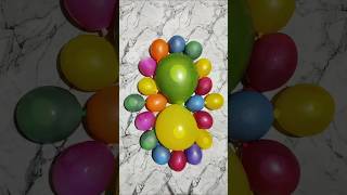 Jojo various coloring balloon 2flowers balloons and mini rainbow balloons popreverse shortsballoon [upl. by Parlin966]