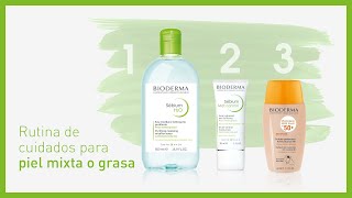 Rutina de Cuidados para Piel Mixta o Grasa  BIODERMA PielAcneica [upl. by Llevart191]