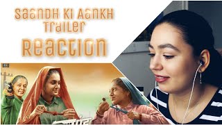 Saandh Ki Aankh  Official Trailer Bhumi Penekar Taapsee Pannu  Tushar  GERMAN REACTION [upl. by Eba]