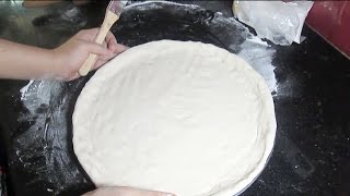 HOW TO MAKE PIZZA DOUGH AT HOME Quick and Easy  HOMEMADE PIZZA [upl. by Gatian]