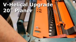 VHelical Planer Cutter Head Install [upl. by Frasquito946]