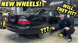 New Custom Wheels For The W210 Mercedes But Will They Fit [upl. by Atilegna859]