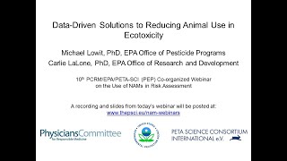 Data Driven Solutions to Reducing Animal Use in Ecotoxicity [upl. by Atled]