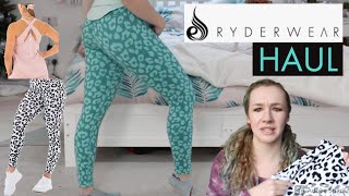 RYDERWEAR HAUL Scrunch booty leggings and Tback Tank [upl. by Feodore]