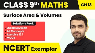 Surface Area amp Volume Quick RevisionAll MCQs Solved  Class 9 Maths Exercise 131 NCERT Exemplar [upl. by Valry]