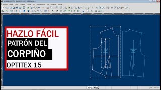COMO HACER EL PATRÓN DEL CORPIÑO para CORSETERIA👉 OPTITEX ✨manejo de HERRAMIENTAS y COMANDOS RÁPIDOS [upl. by Akkina]