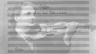 Eugène Ysaÿe 18581931  Extase Op21 Full score [upl. by Nelubez742]