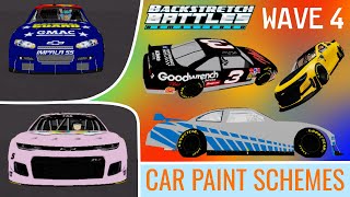 My Paint Scheme Codes in Backstretch Battles Remastered  Wave 4 [upl. by Norrek]