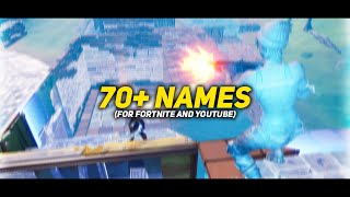 70 FortniteTwitchYoutube Names NOT TAKEN 2020 [upl. by Yelad50]