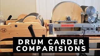 Drum carder comparisons  replay of FB live video Camaj Fiber Arts [upl. by Eliezer]