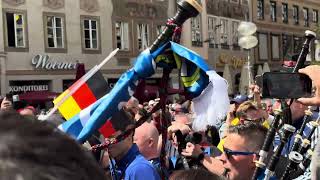 Highland Cathedral  Munich Germany Marienplatz Tartan Army  Scotland Euro 2024 [upl. by Marsland]