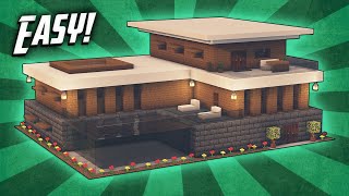 Minecraft How To Build A Large Modern House Tutorial 37 [upl. by Annat]