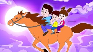 Lakdi ki kathi  Popular Hindi Children Songs  Animated Songs [upl. by Akila533]