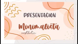 🤎PRESENTACION MINIMALISTA Y SIMPLE AESTHETIC EN POWER POINT 🤎 [upl. by Anahsit723]