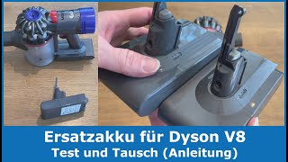 SANOOV Ersatzakku für Dyson V7 V8 amp V10  Test und Tausch Anleitung  Guter Ersatzakku [upl. by Norrahs328]