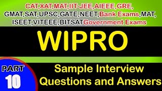 Wipro10 Interview QuestionsampAnswersvideosFreshersExperiencedcareerjobs [upl. by Pauly270]