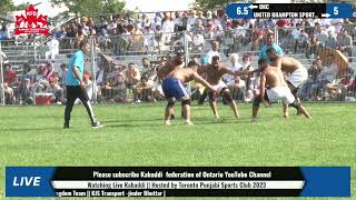 Ontario Kabaddi ClubOKC vs United Brampton sports club II Hosted by Toronto Punjabi sports club [upl. by Starinsky]