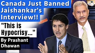 Canada Just Banned Jaishankars Interview on Australia Today  India calls it Hypocrisy [upl. by Gerge]