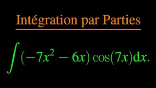 Intégration part Parties [upl. by Dahs948]