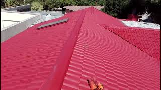 The roof is done final coat done with a cordless spraygun Challenges but great finish fantastic [upl. by Ellinehc]