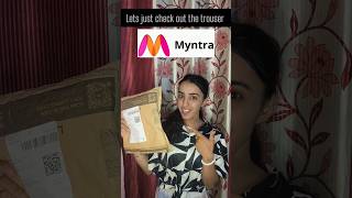 Trouser from MYNTRA youtube shorts trouser affordable [upl. by Bainter]