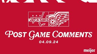 Dylan Larkin David Perron Derek Lalonde Post Game Comments  April 9 vs WSH [upl. by Mick]