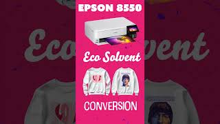 EPSON ET 8550 TSHIRT CONVERSION USING ECO SOLVENT INKS [upl. by Adnahsar]