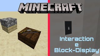 Minecraft Java Decorações e botões customizados usando entity interaction e block display [upl. by Yauq]