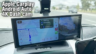 Apple Carplay Android Auto Car Stereo Receiver Dash Cam [upl. by Kenzi]