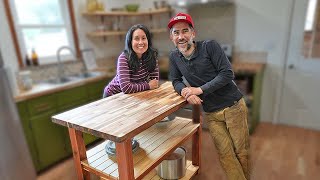 Building a Kitchen Island for Her Homestead Kitchen [upl. by Argella517]