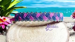 Tuto Micromacramé bracelet quot Patchworkquot [upl. by Yolande]