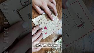 handmade gift card for boyfriend 💌❤️ gift craft [upl. by Lupe805]