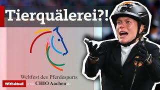 CHIO Aachen Ist der Pferdesport Tierquälerei  WDR Aktuelle Stunde [upl. by Onimixam148]