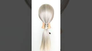 Beautiful ponytail hairstyle ponytailhairstyles easyhairstyles [upl. by Fink]