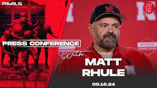 Nebraska Football Matt Rhule press conference before Illinois Sept 16 2024 [upl. by Stauffer]