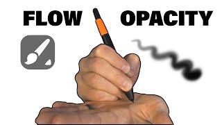 Brush Flow vs Opacity  for Mouse amp Pen [upl. by Odnalro]