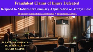 Fraudulent Claims of Injury Defeated [upl. by Ennaylil557]