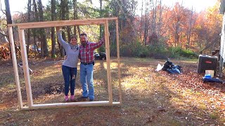 Building a Porch to Four Season Room  Mudroom Part 1 [upl. by Ahsyekat]