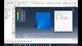 ME 575 Abaqus Demonstration  Case 3 [upl. by Gildus]