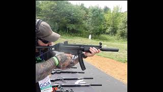 Dead Air Silencers On MP5 at GOA GOALS Range Day 2024 shorts [upl. by Oinigih]